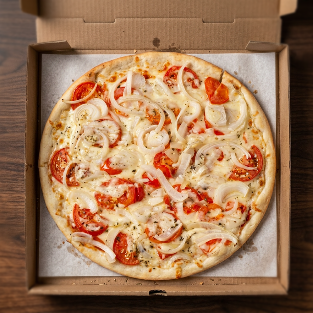 Fresh Tomatoes & Onions Pie.